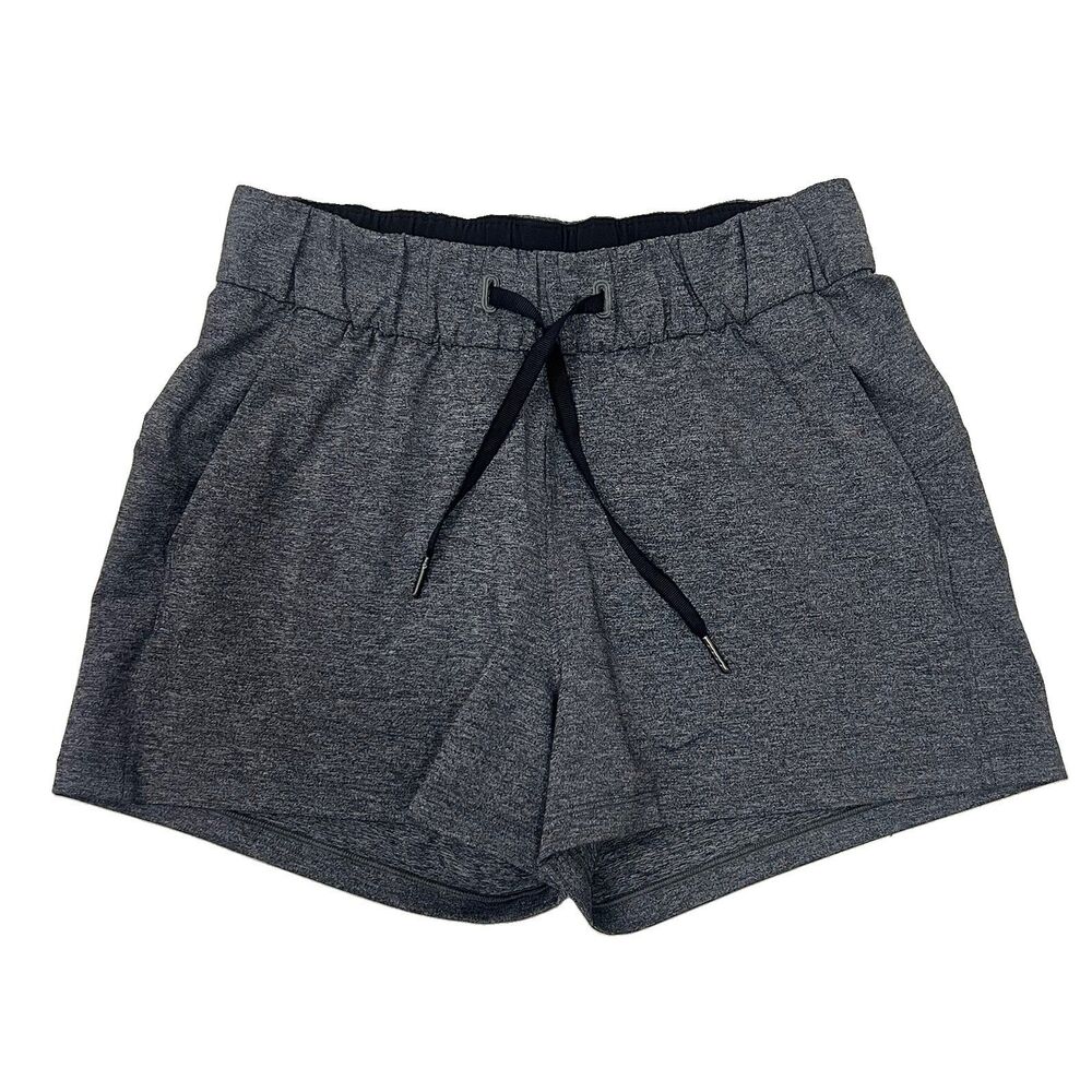 Lululemon On the Fly Short Woven 2.5" Athleisure Shorts Dark Grey Women’s Size 4